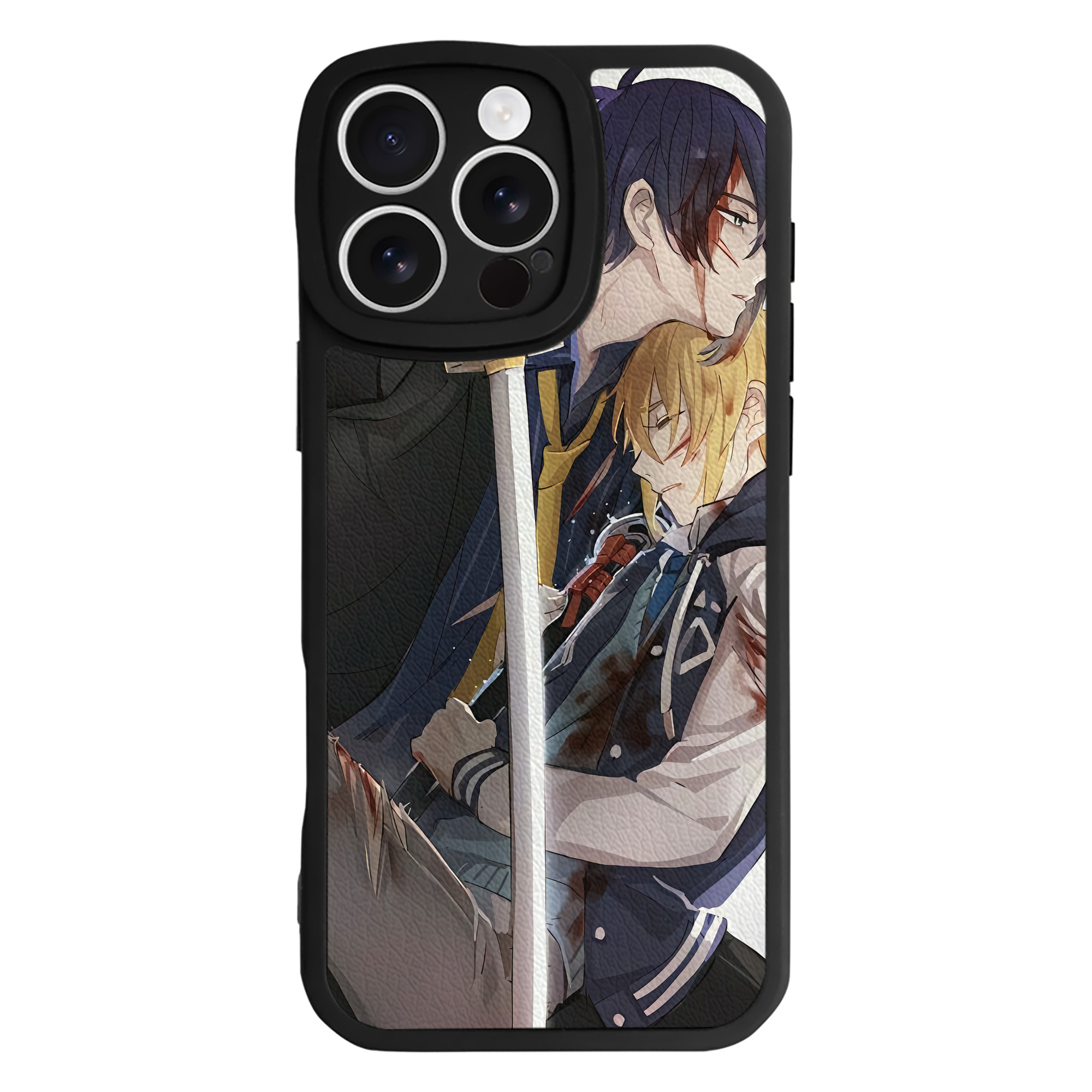 （画像用） 刀剣乱舞 Touken Ranbu 【iPhone 16シリーズ対応】シリコンスマホケース（レザー調） 材質：シリコン